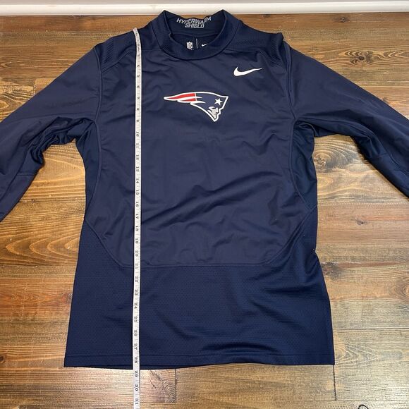 Nike Hyperwarm Shield Shirt New England Patriots NFL On Field Long Sleeve Men L - Picture 6 of 6